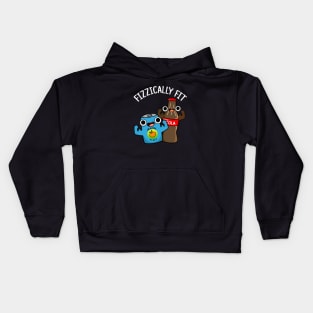 Fizzically Fit Funny Fizzy Cola Pun Kids Hoodie